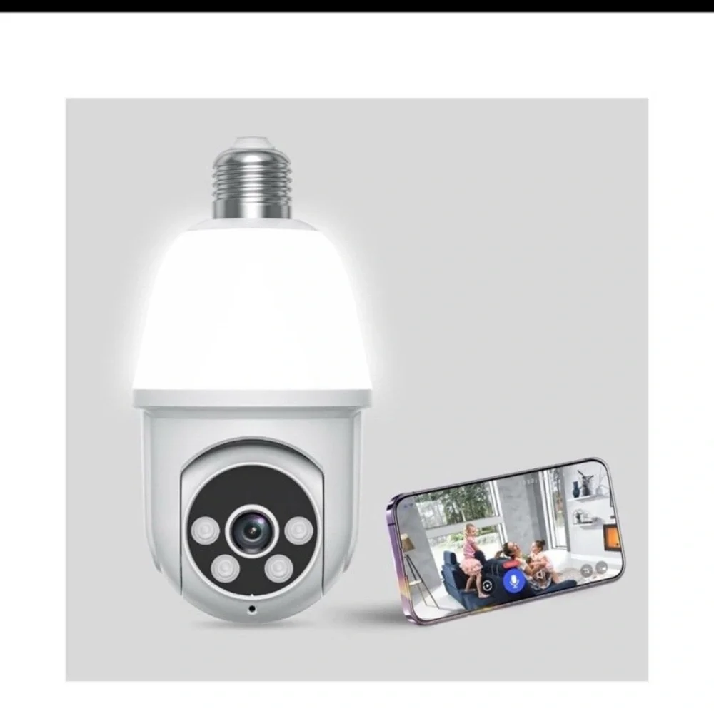 Smart Security Camera Bulb with App Control